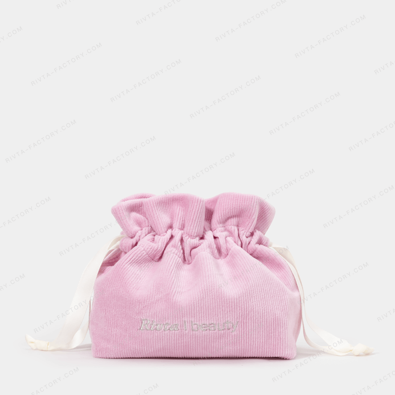 Corduroy Drawstring Bags Made Of 100% Recycled Material - CBR321