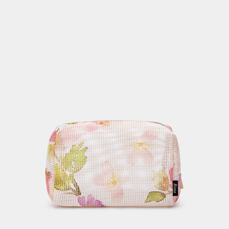 CBT092 Floral Print Mesh Bag